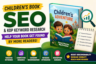 childrens book SEO and amazon KDP keyword research