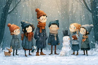 do christmas  children book illustrations