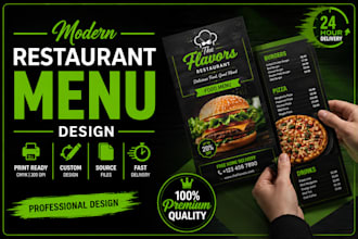 professional restaurant menu, food , cafe and digital menu