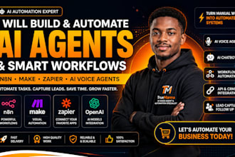 refine n8n ai automation workflows, custom ai agents, zapier and make automation