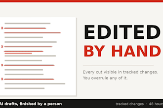 humanize ai content by hand with tracked changes