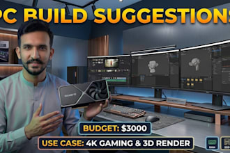 recommend PC parts for my budget