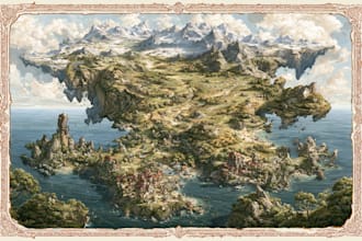 create your fantasy or concept world with a minimal map