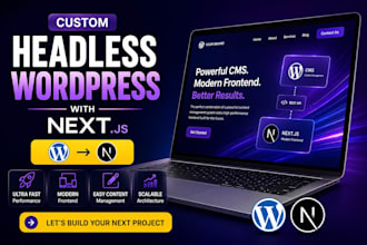 build a headless custom wordpress website with nextjs
