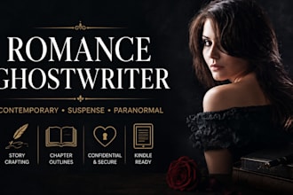 romance novelist ghostwriter steamy contemporary paranormal fiction author