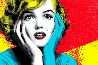 make retro pop art illustrations that pop