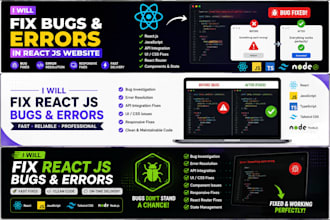 fix react javascript frontend bugs and website issues