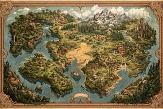 draw map illustration map design fantasy map illustration