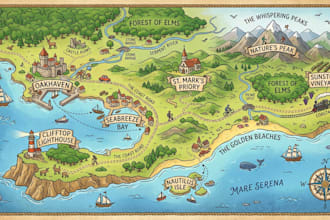 design stunning custom illustrated maps for travel, parks, and businesses