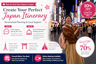 create a detailed and personalized japan itinerary for you