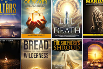 design christian book cover, motivation cover and faith based book cover for KDP
