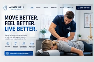 design wix chiropractor chiropratic clinic wellness site sports chiropractor