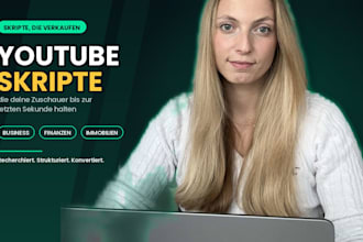 write your youtube script for business, finance, real estate