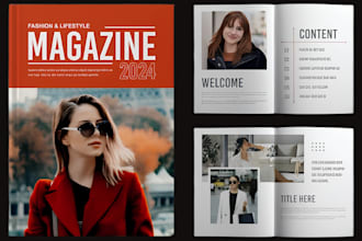 design digital lookbook, product catalog, fashion magazine, flipbook canva ebook
