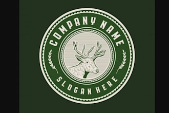 design western boutique logo incorporating bison