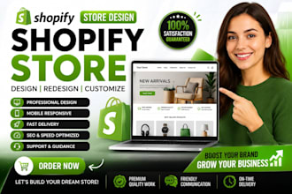 shopify store design and redesign