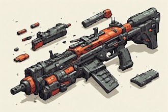 create weapon concept art for you