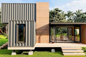 create 3d container house,tiny house, cabin house, small house and kiosk designs