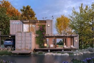 design 3d shipping container homes, offices, shops and renders