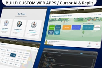 build custom website or web app using cursor ai and replit