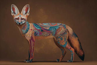 create cute animal illustrations for stickers or clip art