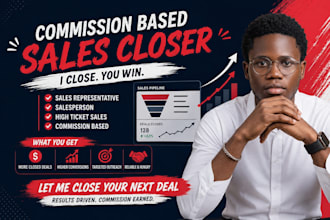 be commission based sales closer sales representative b2b salesperson