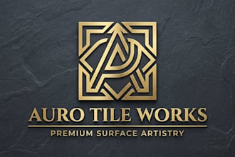 design a premium tile brand logo for your business