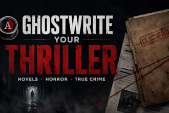 psychological thriller horror ghostwriter suspense crime fiction novelist