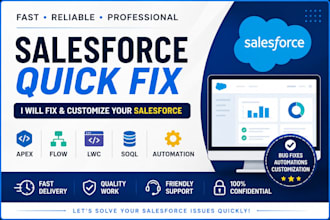 fix and customize your salesforce apex, flow, lwc, and automation