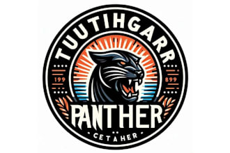 design premium panther sport mascot logo