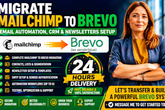 migrate mailchimp to brevo email automation CRM newsletters setup