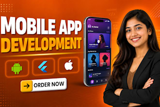 do mobile app development, ios app development, android app as flutter developer