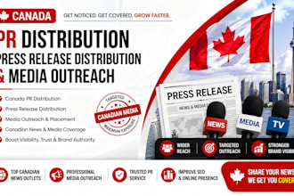 do canada PR distribution, press release distribution media outreach