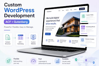 build custom wordpress development with acf and gutenberg
