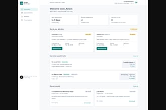 build a responsive react or nextjs web dashboard