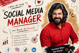 manage your social media pages with engaging content