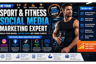 be your sport athlete, gym sport fitness coaches fitness social media marketing
