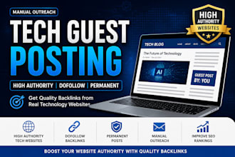 tech guest posting outreach for high authority backlinks