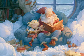 design christmas children book illustration