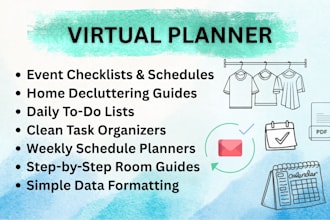 do event managing, home organization