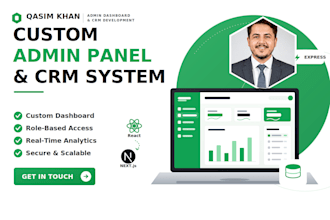 develop customer relationship management and admin panel