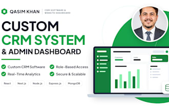 develop custom CRM and admin dashboard for businesses