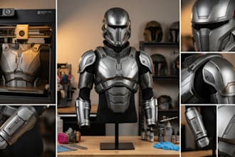 3d print and paint cosplay armor 3d cosplay model cosplay creation helmet model