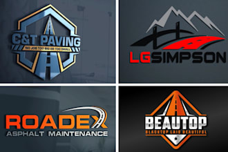 design beautiful asphalt logo with unlimited revision