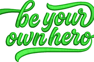 do 3d puff embroidery digitizing for your design
