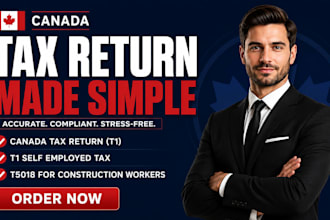 file canada tax return, t1 self employed tax and t5018 for construction workers