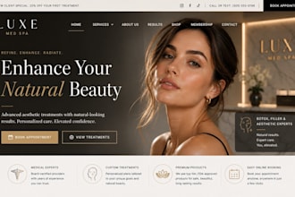 design wix med spa website wix botox filler aesthetic clinic booking website