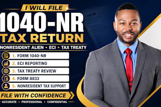 file form 1040 nr nonresident alien eci treaty tax return and form 8833