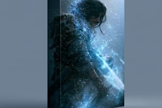 design fantasy book cover, paperback cover or kindle cover
