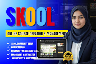 setup skool online community skool course creation skool community manager skool